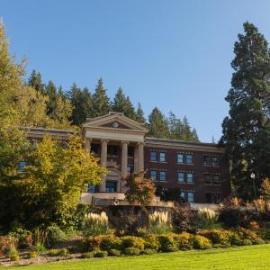 Edens Hall on a sunny day